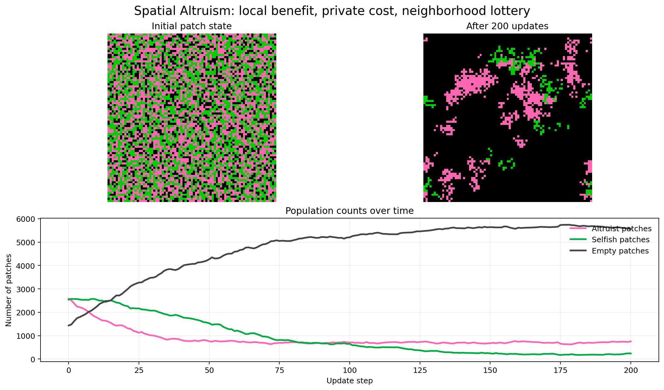 Spatial altruism overview